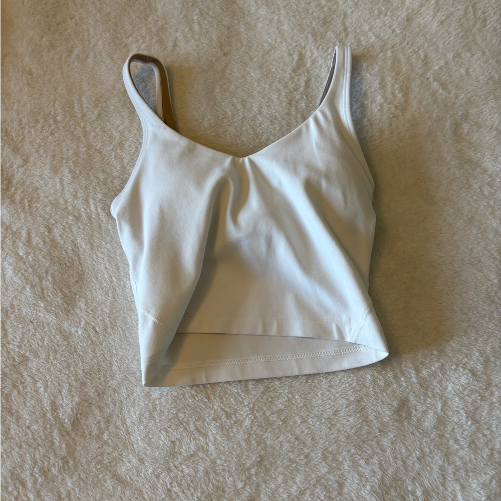 Elegant White Women's lulu lemon Top